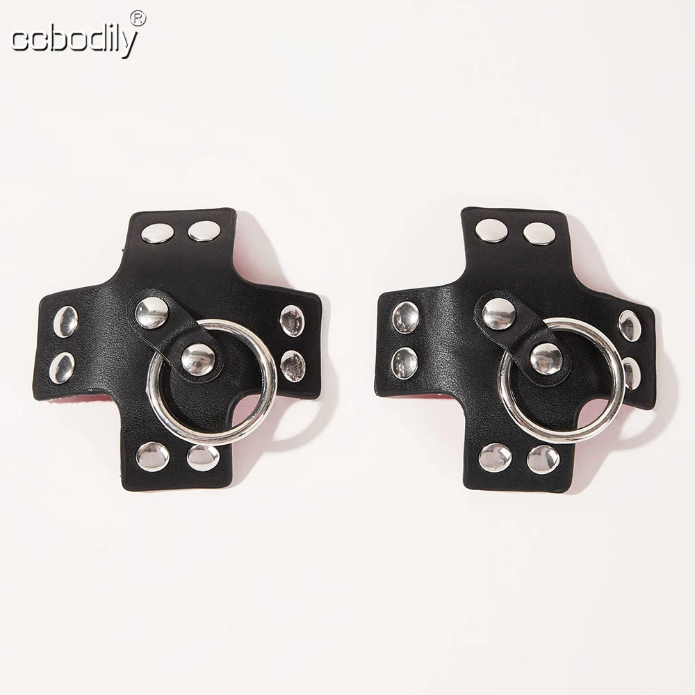 Nipple Cover Pasties - Women's Sexy 1pair PU LeatherNipple Cover