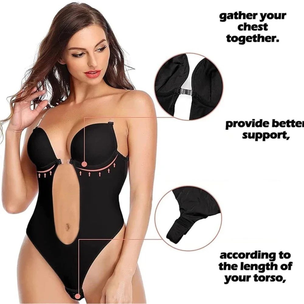1Pcs Women Strapless Bodysuit  - огляд і ціна Shapewear Bodysuit Firm