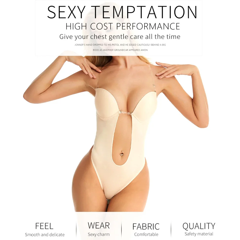 1Pcs Women Strapless Bodysuit  - огляд і ціна Shapewear Bodysuit Firm