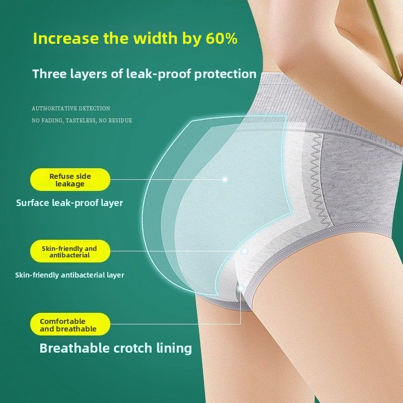 2pcsWomen High Waist Period Un - огляд і ціна Period Panty Absorbent