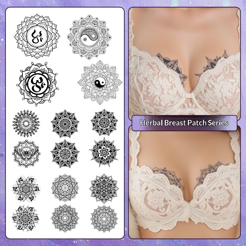 2/3/6/8 Sheets Datura Pattern  - огляд і ціна Nipple Cover Pasties