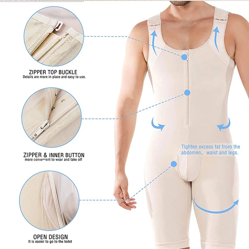 Men's Shapewear Bodysuit Full  - огляд і ціна Shapewear Bodysuit Firm
